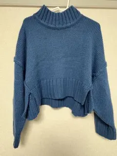 Greenparks SUGAR SPOON ブルータートルネックニットFサイズ