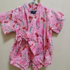 甚平女の子　金魚柄70cmロンパース