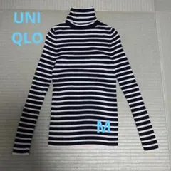 UNIQLO　ボーダータートルネックセーター　M
