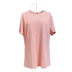 Tシャツ カットソー レディース 半袖 クルーネック ロング tシャツ 2XL