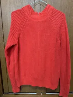 ニットセーター バックジッパー