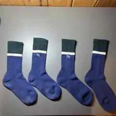 JWA ネイビー ヒートテックソックス 2足セット 25~27cm