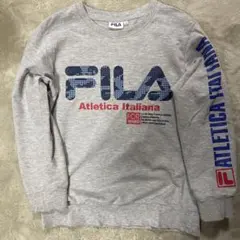 美品140cm／FILA ／グレー⭐︎長袖トレーナー