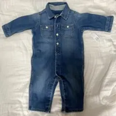 【新品・未使用】babyGAP デニムロンパース つなぎ