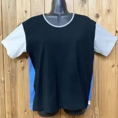 KANEKOISAO クレイジーパターン 半袖 Tシャツ 黒×灰×白×青 Sのサムネイル