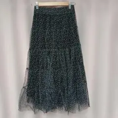 ⭐新品⭐ABITOKYO総柄 チュールフレアスカートのサムネイル