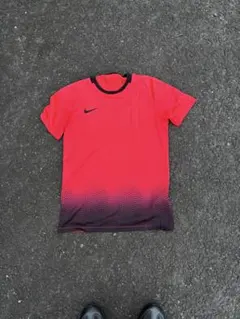 【00s】NIKE ナイキ 半袖Tメッシュ レッド×ブラック Y2K ストリート