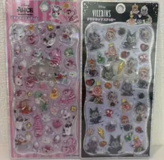 プチドロップステッカー　アリス、ヴィランズ