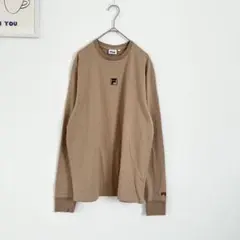 フィラ/FILA 長袖　Tシャツ　ロンT ボックスロゴ　シンプル　カジュアル