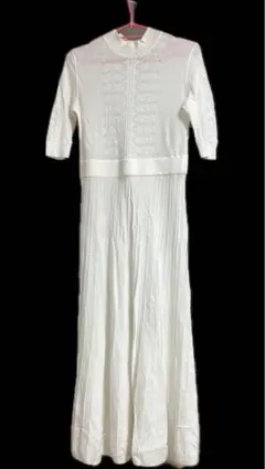 セルフォード　ニットフレアロングワンピース