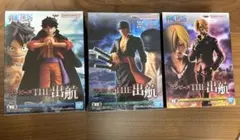 ワンピース THE 出航 フィギュア 3種セット ルフィ ゾロ サンジ
