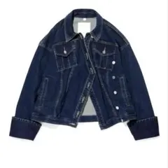 お買得！新品 GU by rokh ＋X コラボ デニムブルゾン Ｇジャン S