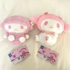 【限定値下げ中】サンリオ　マイメロ　ぽっちゃりパステル　ぬいぐるみ　2点セット