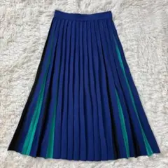 【美品】PS Paul Smith ピーエスポールスミス　ニットプリーツスカート