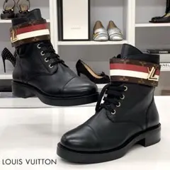 ヴィトン LV ワンダーランドライン モノグラム レザー ベルト アンクルブーツのサムネイル