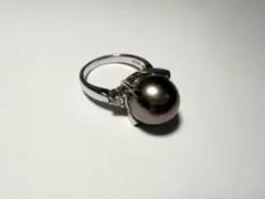 Pt900 プラチナ 黒蝶パール 本真珠 TASAKIのサムネイル