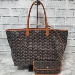 【美中古】ゴヤール GOYARD サンルイPM レザー トートバッグ ポーチ付きのサムネイル