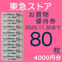 東急ストア お買物優待券 80枚d
