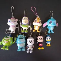 ディズニーキャラクター　手足ゆらゆら　キーホルダー　まとめ売り　非売品