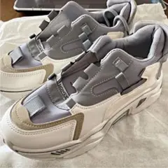 【値下げ】厚底スニーカー 韓国 ブルー