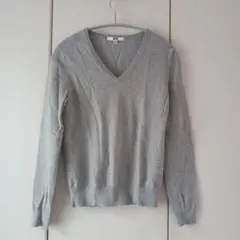 UNIQLO Vネックセーター グレー Sサイズ