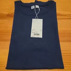 ユニクロ　U クルーネックT 半袖　新品未使用　68ブルー　L サイズ