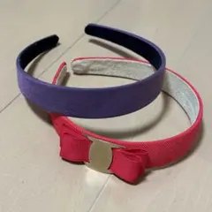 赤リボンカチューシャ　おまとめ売り　２点セット