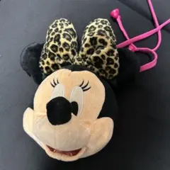 希少品　ディズニー　ミニー　パスケース　コインケース　ヒョウ柄
