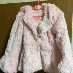 メゾピアノ　ピンクファーコート　135