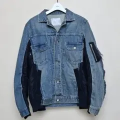 sacai デニムジャケット SCM-204 ドッキング - メルカリ