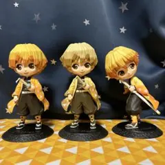 鬼滅の刃 フィギュア Qposket 我妻善逸3体セット