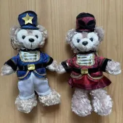 ダッフィー&シェリーメイぬいぐるみバッチ2体セット(音楽隊)