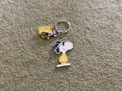 【USJ】スヌーピー キーホルダー JOE COOL イエロー