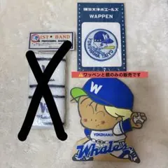 横浜大洋ホエールズ マリンくん 刺繍ワッペン 横浜DeNAベイスターズ