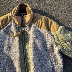 DIESEL ボア キルティング 素材切り替え フライトジャケット MA-1