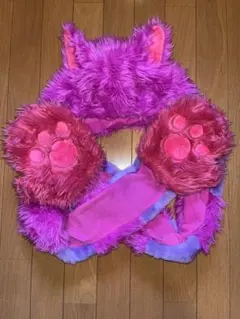 ディズニー チェシャ猫 マフラーキャップ ファンキャップ