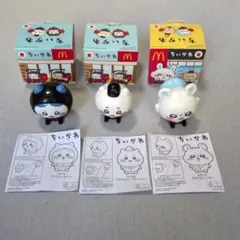 マクドナルド　ハッピーセット×ちいかわ　フィギュア　ちいかわ　ハチワレ　モモンガ