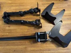 【値下げ】モニターアーム ＋ ノートPCトレイ（２枚）（ジャンク）