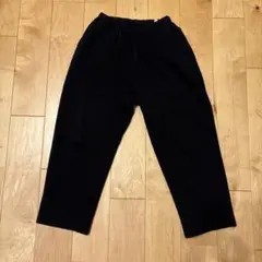 コモリ コットン 吊裏毛スウェットパンツ 黒サイズ1