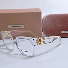 【新品未使用】MIU MIU 眼鏡 アイウェア メガネフレーム ミュウミュウ