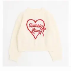 アーバンチェリー　ハート刺繍ニットセーター