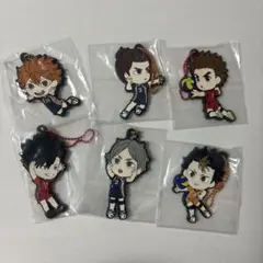 ハイキュー 一番くじ H賞 ラバーチャーム 日向 東峰 西谷 菅原 黒尾 犬岡