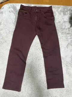 EDWIN EXS403 バーガンディ 30サイズ デニムパンツ