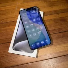 即購入可iPhone15ProMax256GBブルーチタニウム　SIMロックなし