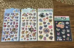 エンジェルブルー きゅんPOPSEAL エポキシシール デニムシール 4枚セット