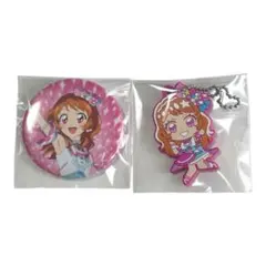 【最終値下げ】アイカツ！×プリパラ　大空あかり　缶バッジ・ラバキー