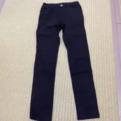 【超美品】branshes140cm ブラック スリムフィットパンツ 140
