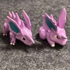 【当時物】初期モンコレ ポケモン ニドラン♂ ニドリーノ セット