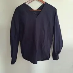 AMERICAN HOLIC 紺 Vネック 長袖シャツ L