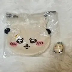 ちいかわ　マスコット付ビスケット おかお巾着 らっこ